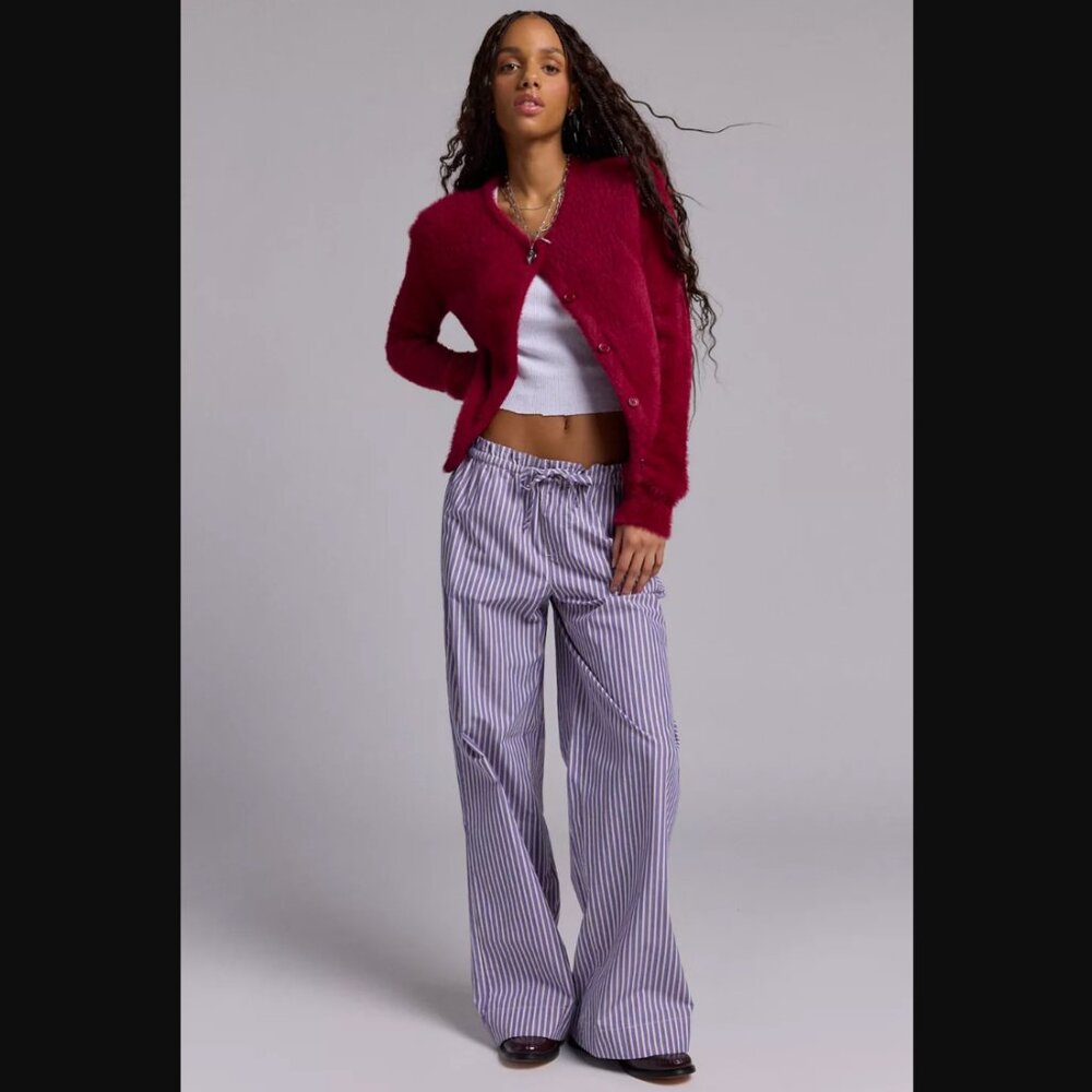 Kimchi Blue Millie Cotton Poplin Straight Leg Pant womens XL